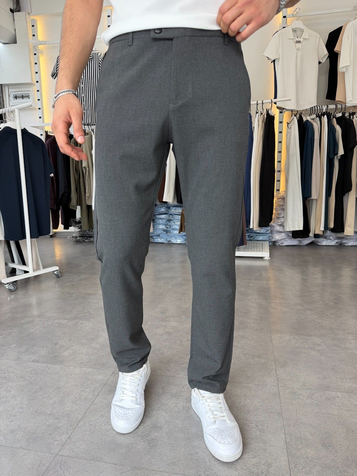 Dilli Regular Kumaş Pantolon Antrasit