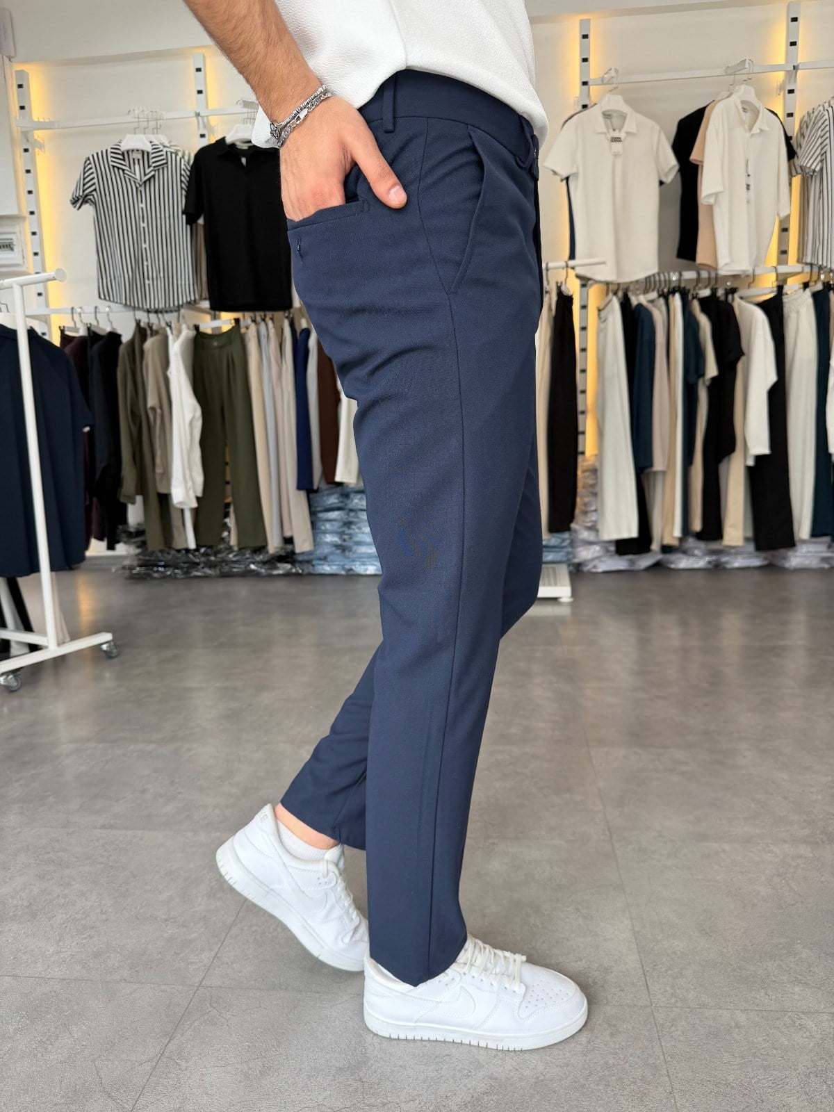 Dilli Regular Kumaş Pantolon Lacivert