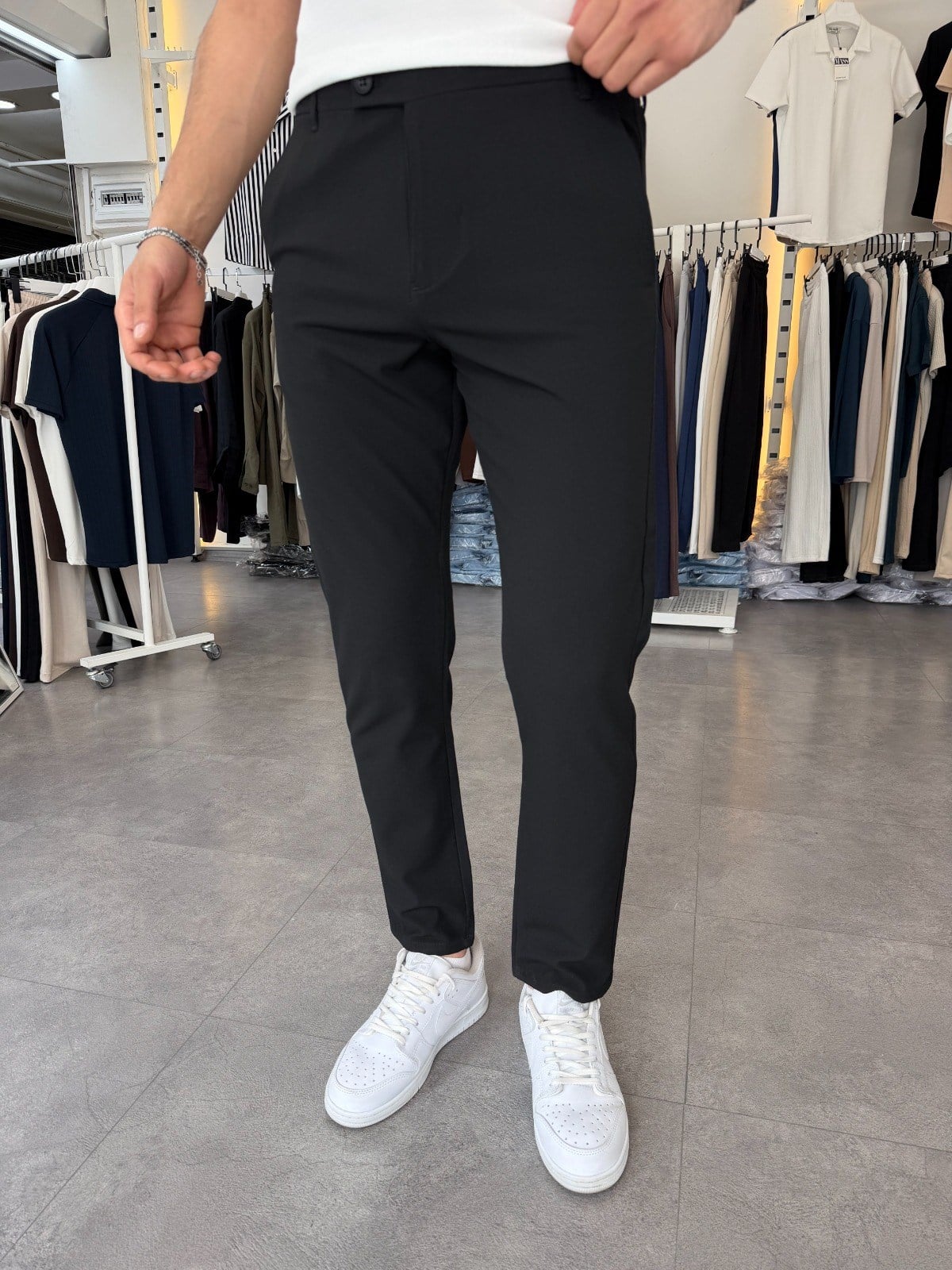 Dilli Regular Kumaş Pantolon Siyah