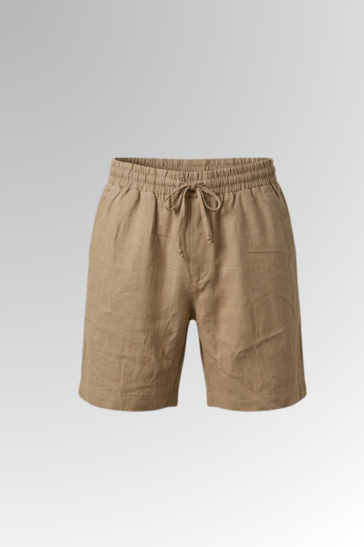 Keten Şort Bej
