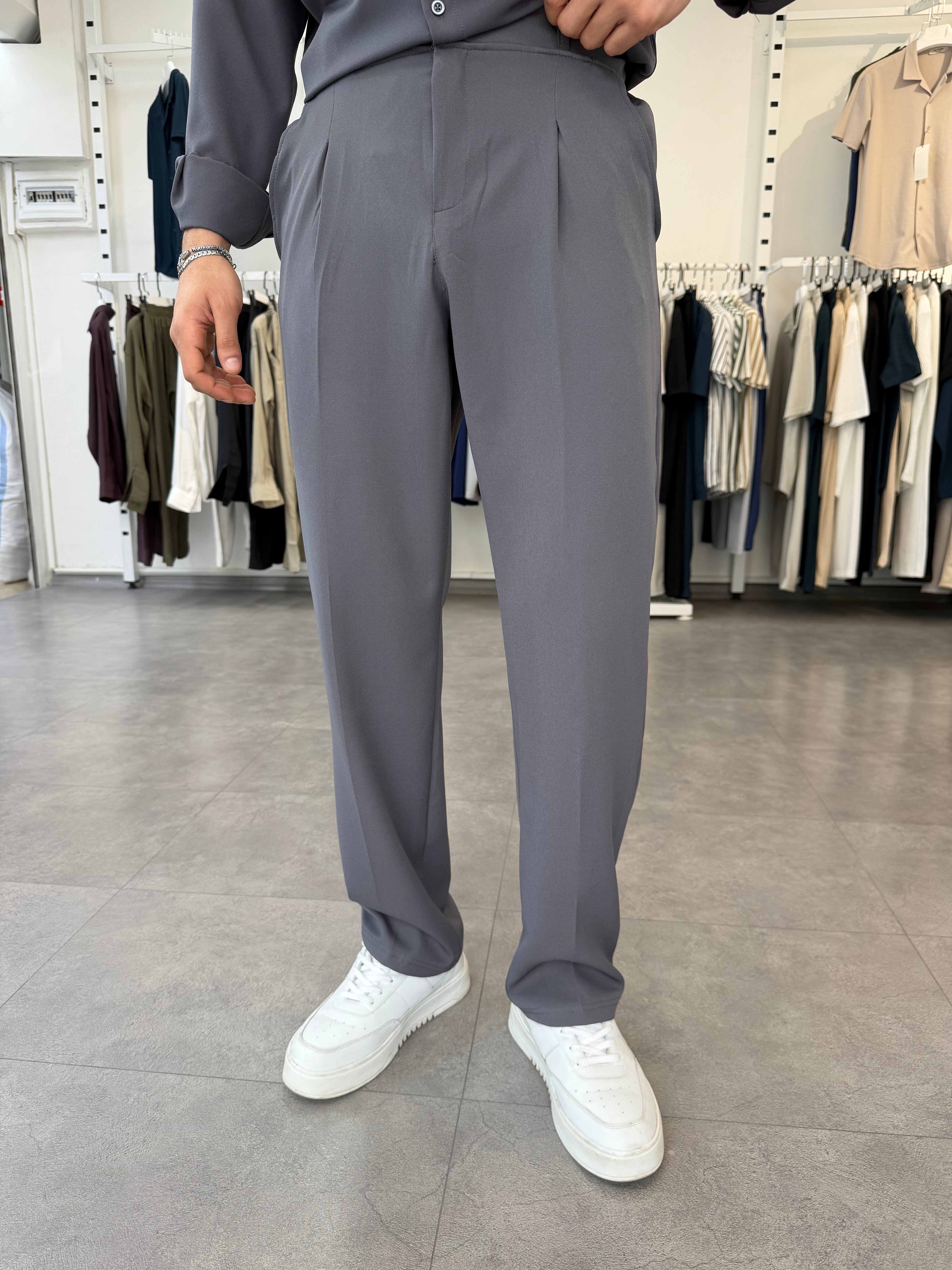 Oversize Duble Takım Antrasit