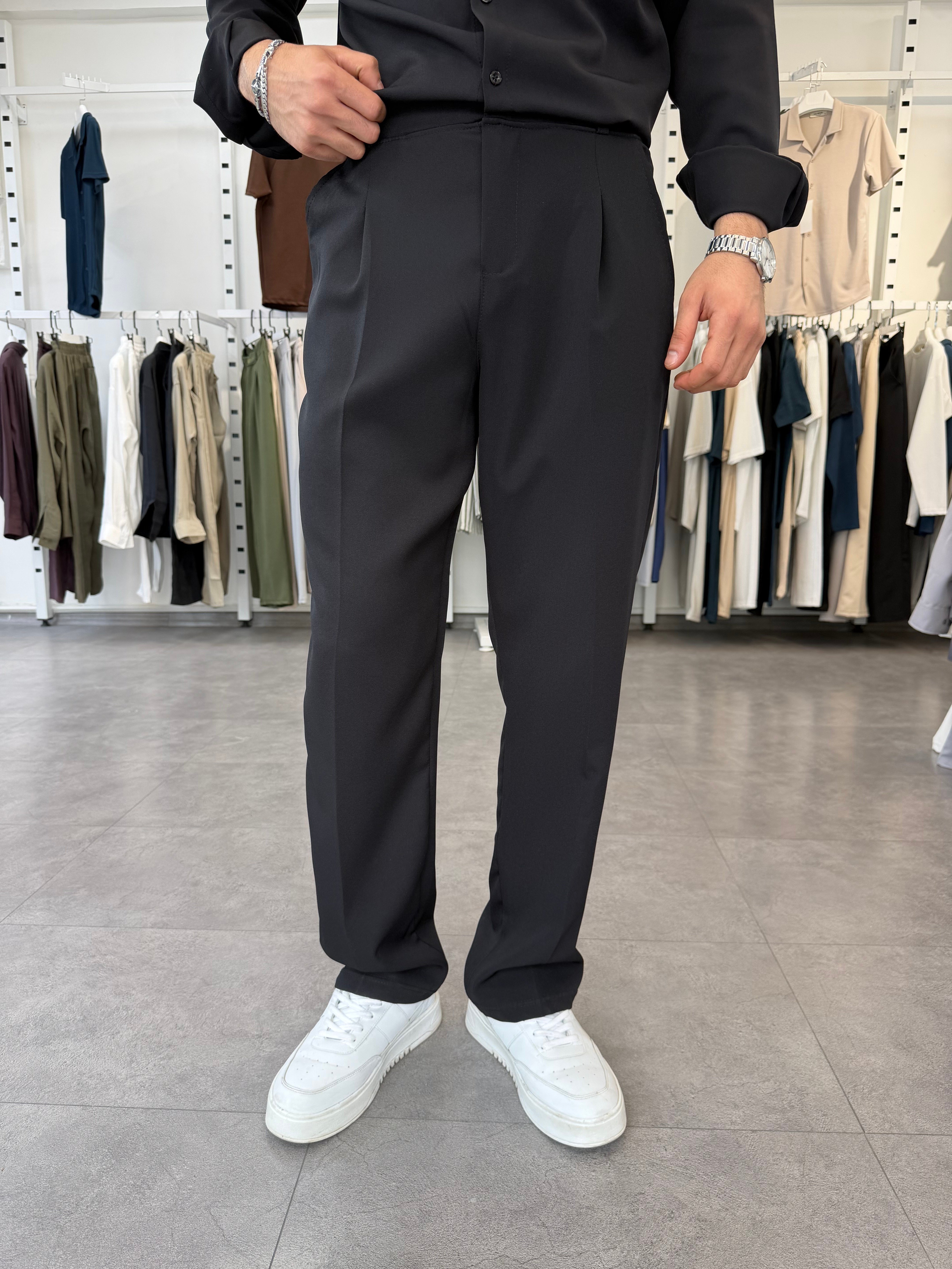 Oversize Duble Takım Siyah