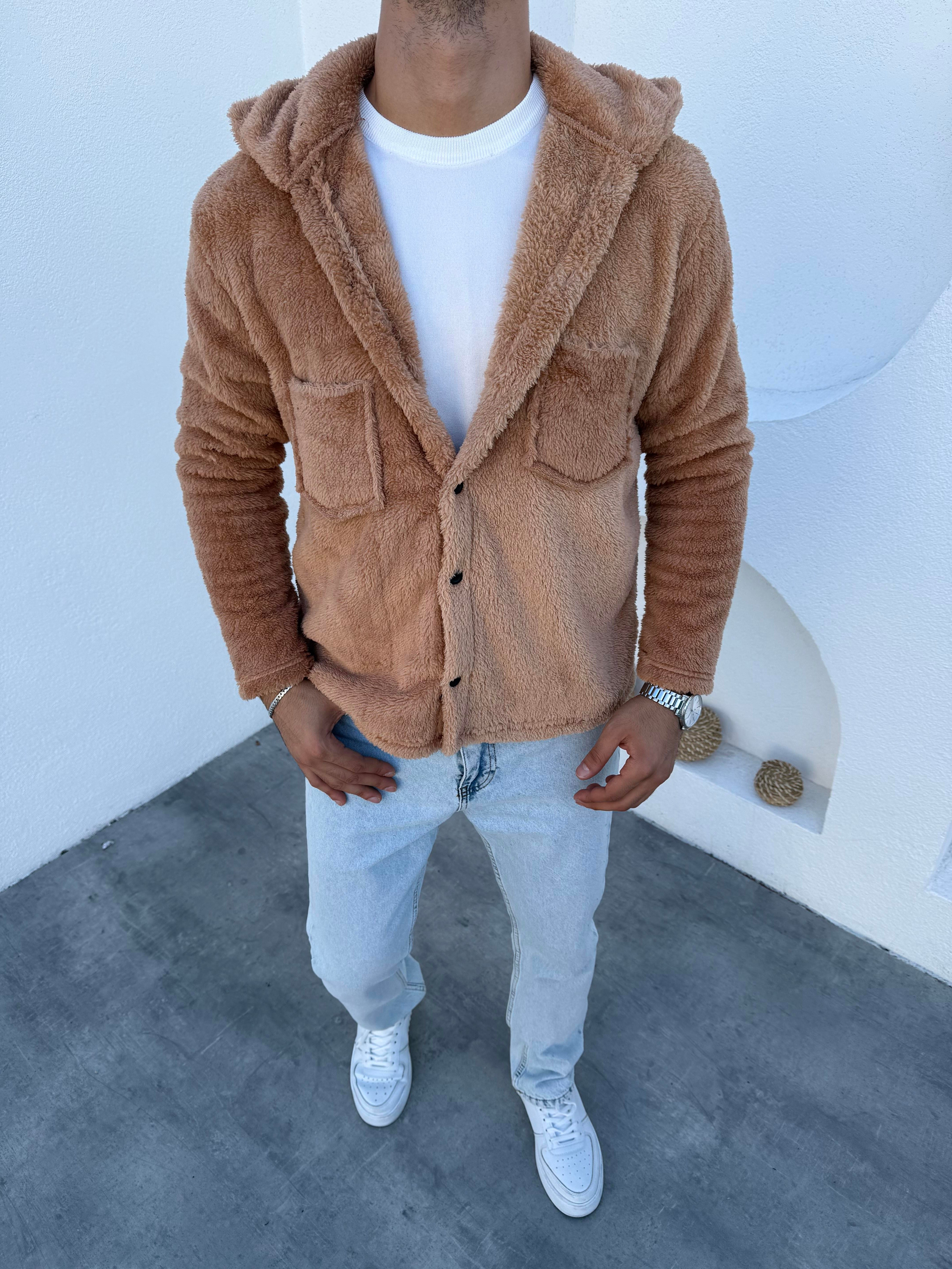 Peluş Ceket Kiremit