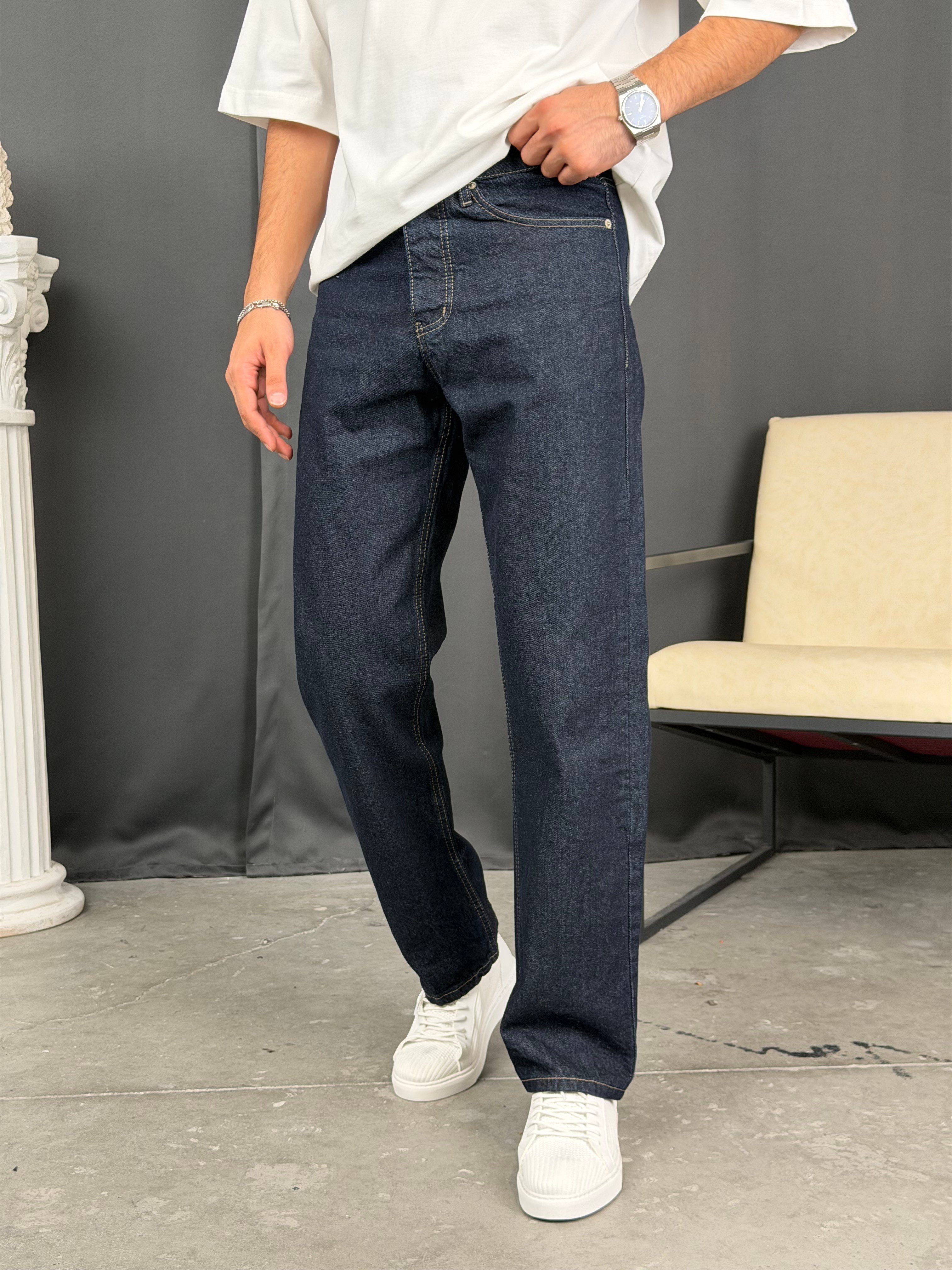 Premium Regular Kalıp Denim Pantolon Lacivert