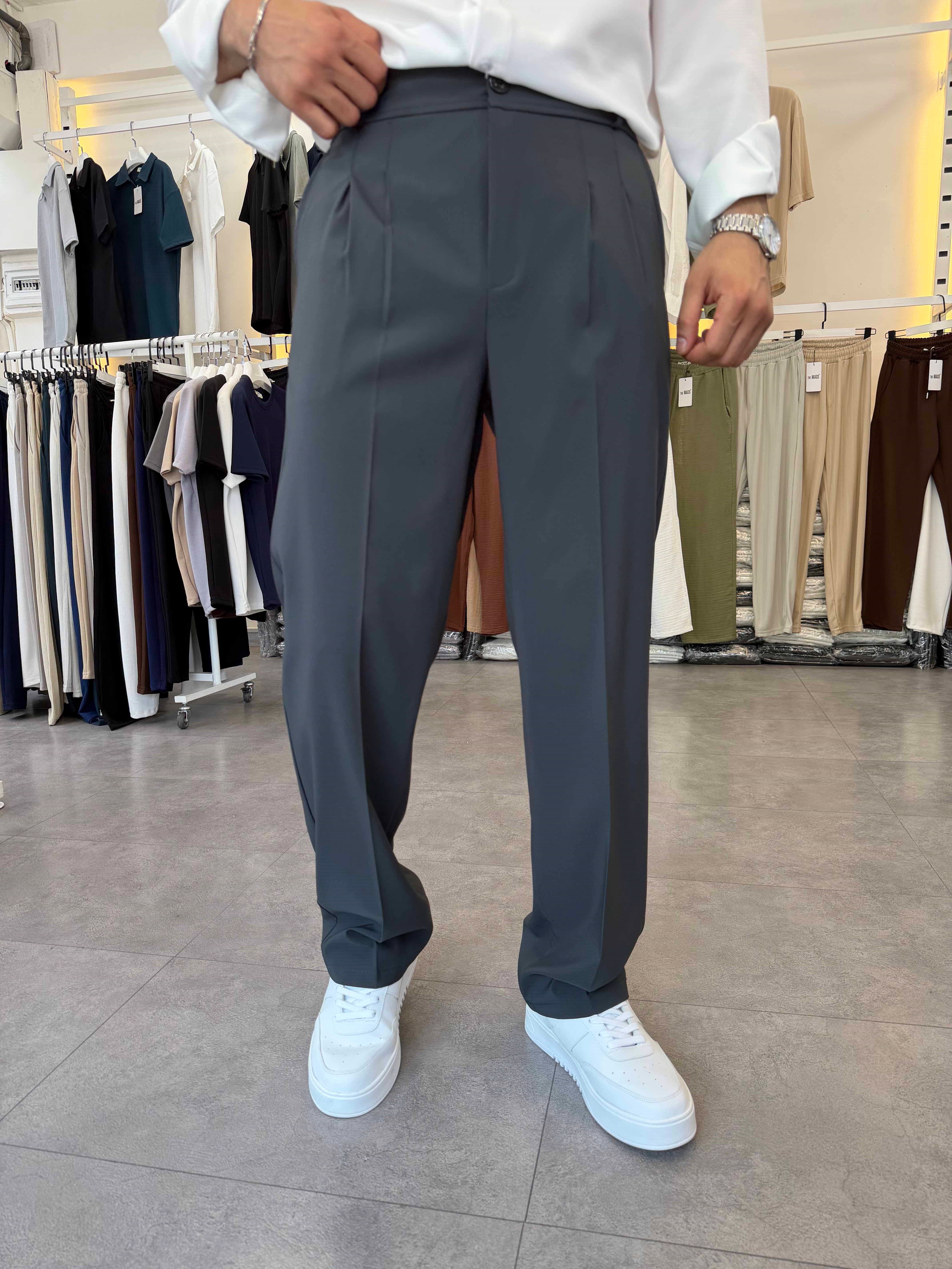 Premium Tensel Paraşüt Baggy Pantolon Antrasit