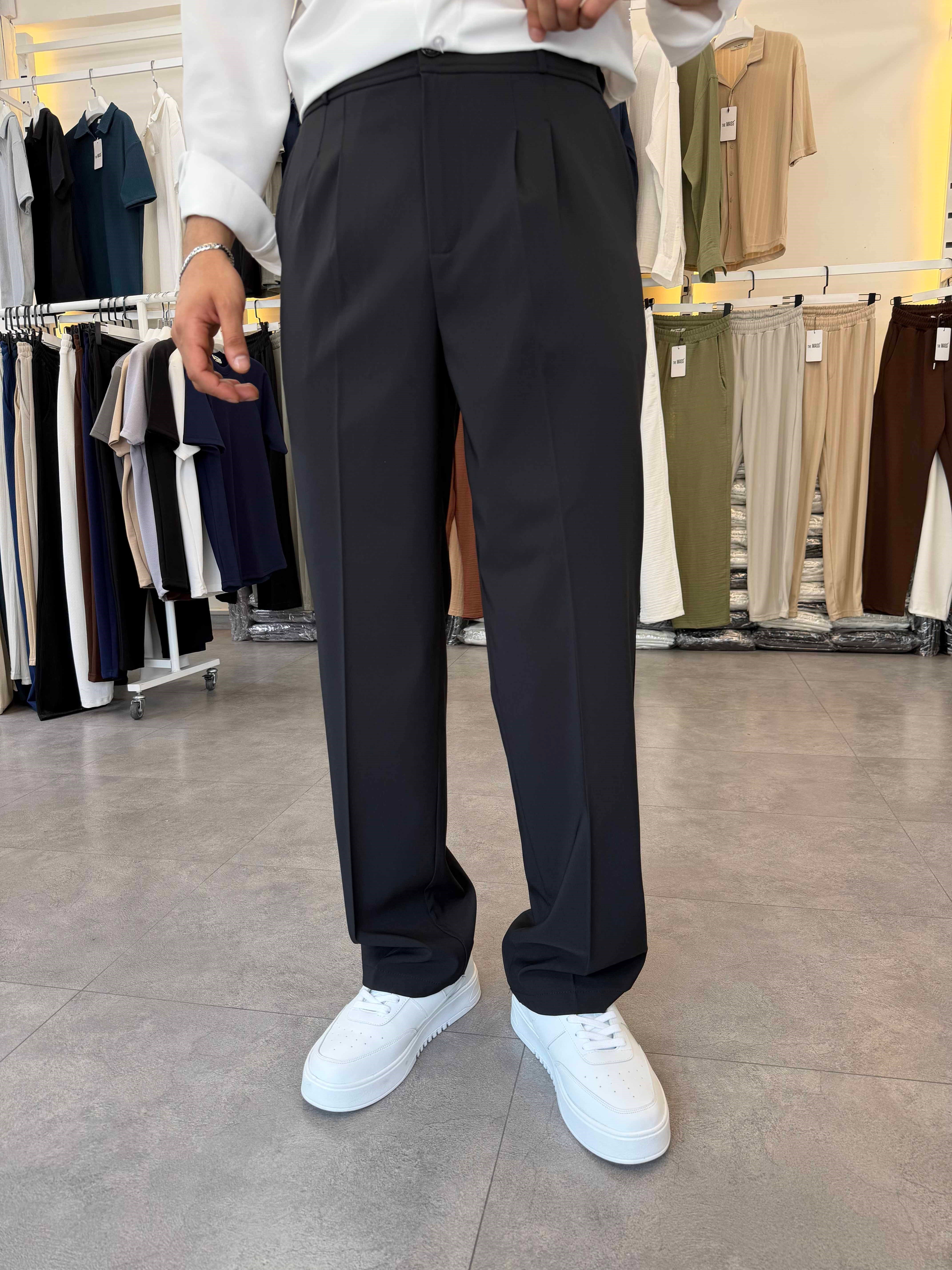 Premium Tensel Paraşüt Baggy Pantolon Siyah