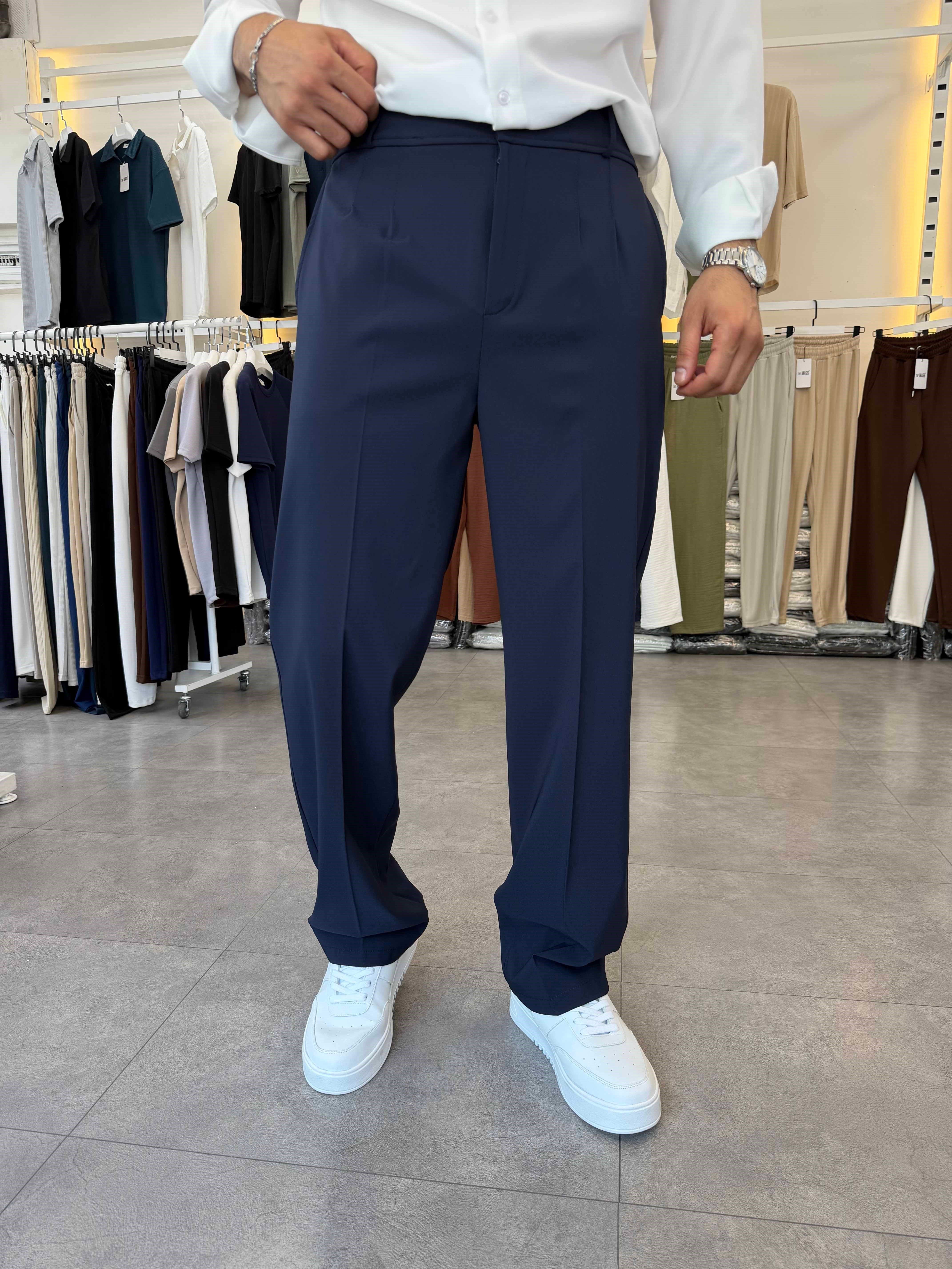 Premium Tensel Paraşüt Baggy Pantolon Lacivert