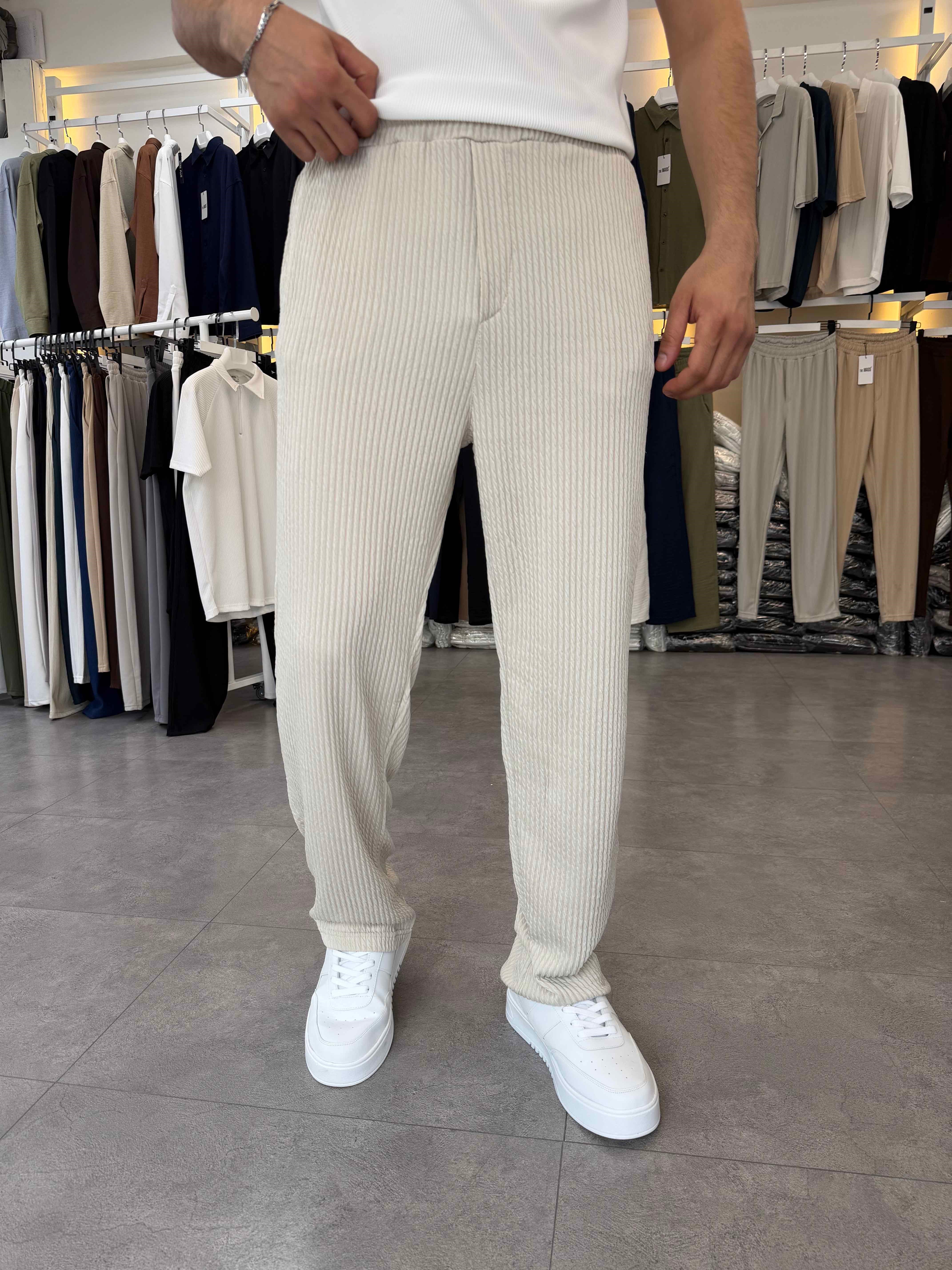 Ray Desen Baggy Pantolon Gri