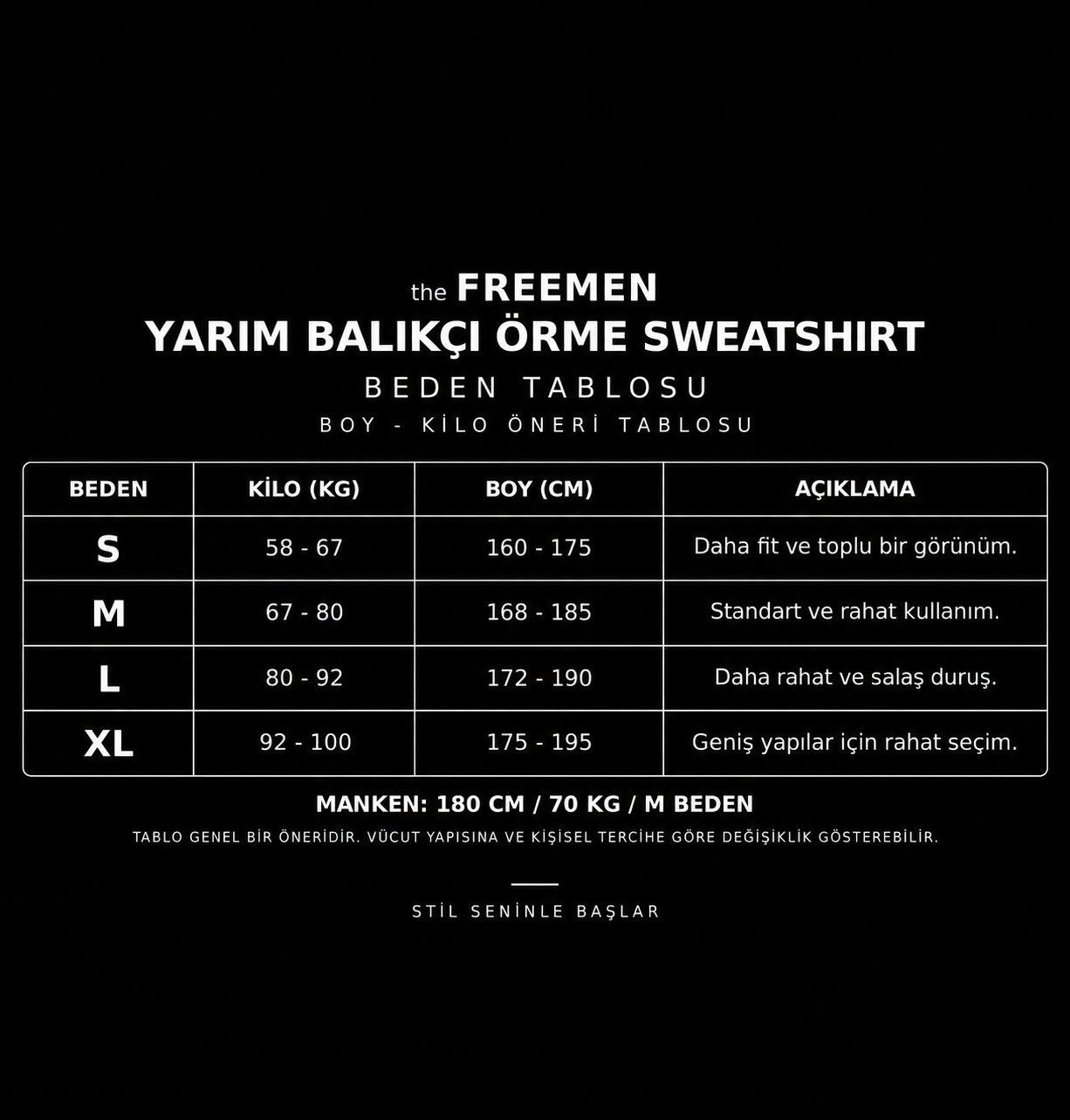Yarım Balıkçı Örme Şardonlu Sweatshirt Siyah