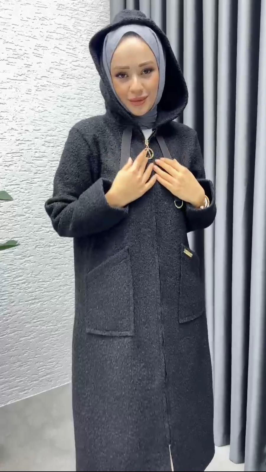 AYŞE AKAY SİYAH GİYÇIK BUKRET KUMAŞ KAP