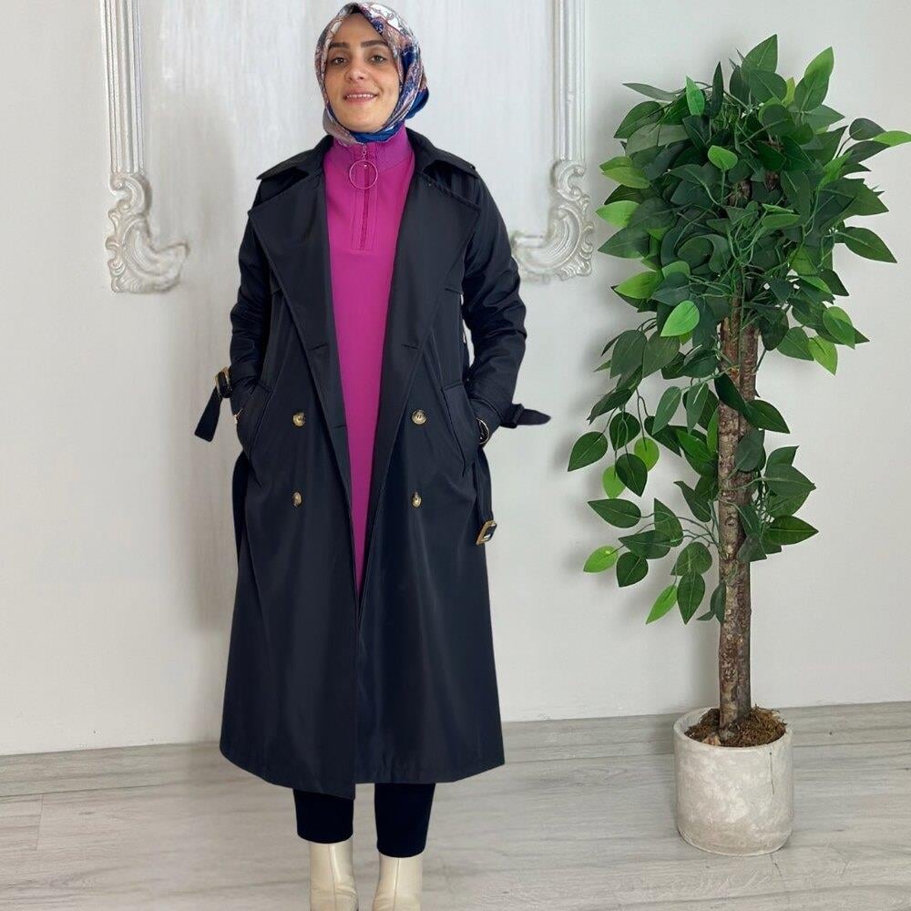 ESSEM TRENÇKOT SİYAH