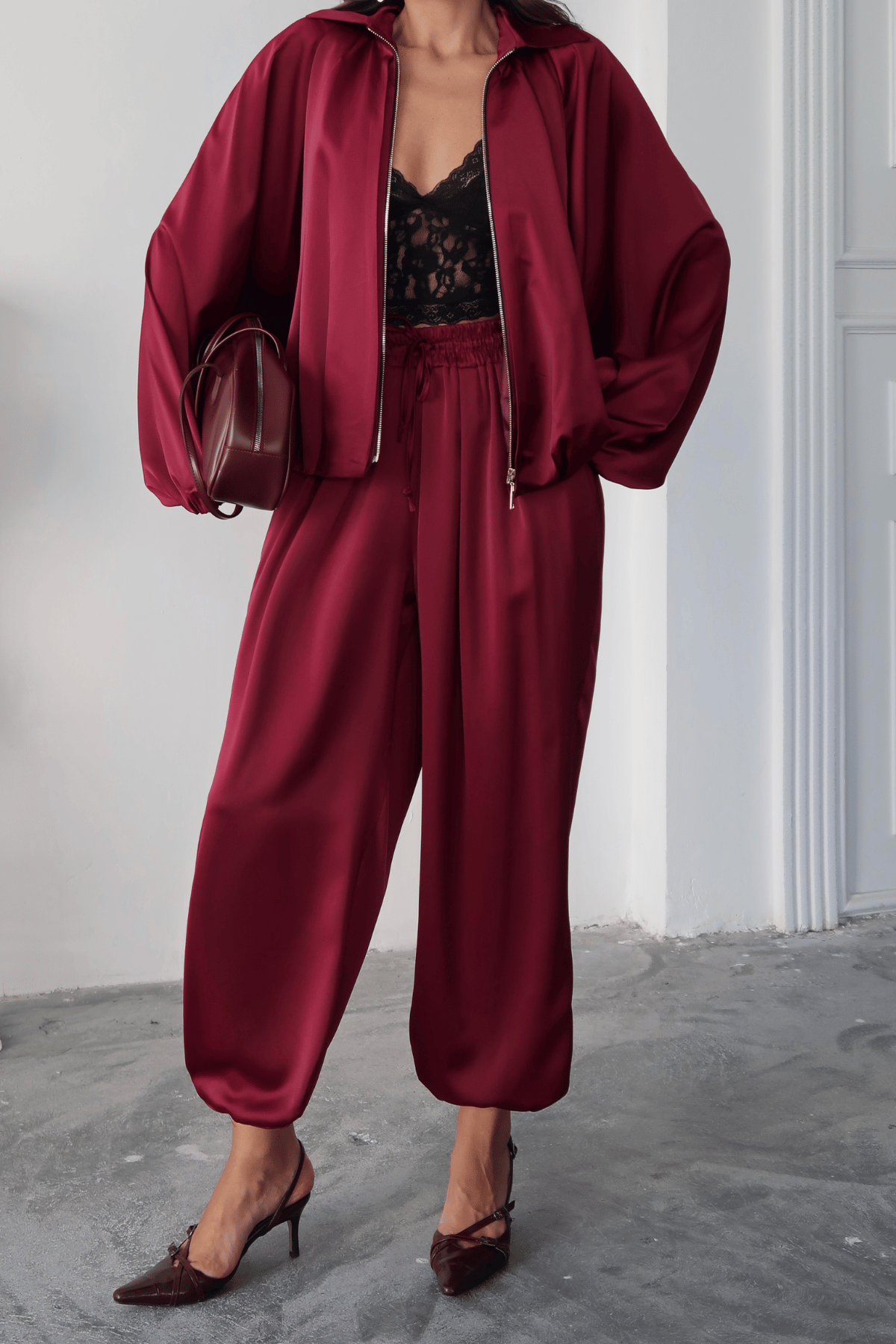 SATEN BOMBER - Bordo
