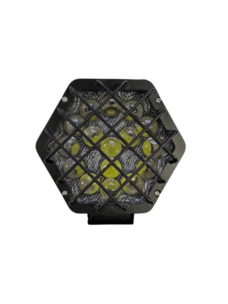 48W 16 Ledli  Altıgen Siyah Kafesli Led