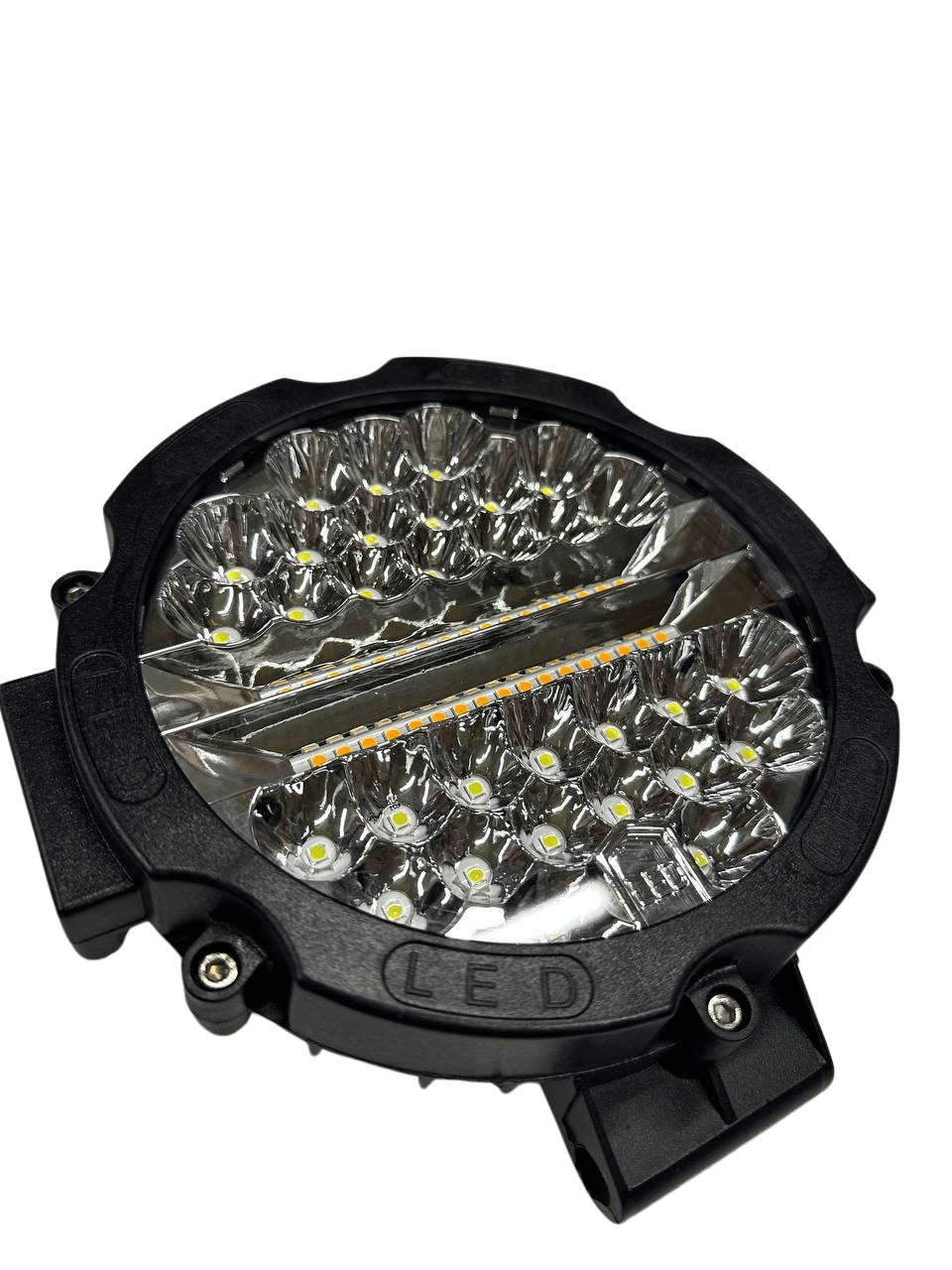 51W Yuvarlak 68 Ledli Beyaz-Turuncu Off-Road Ledi