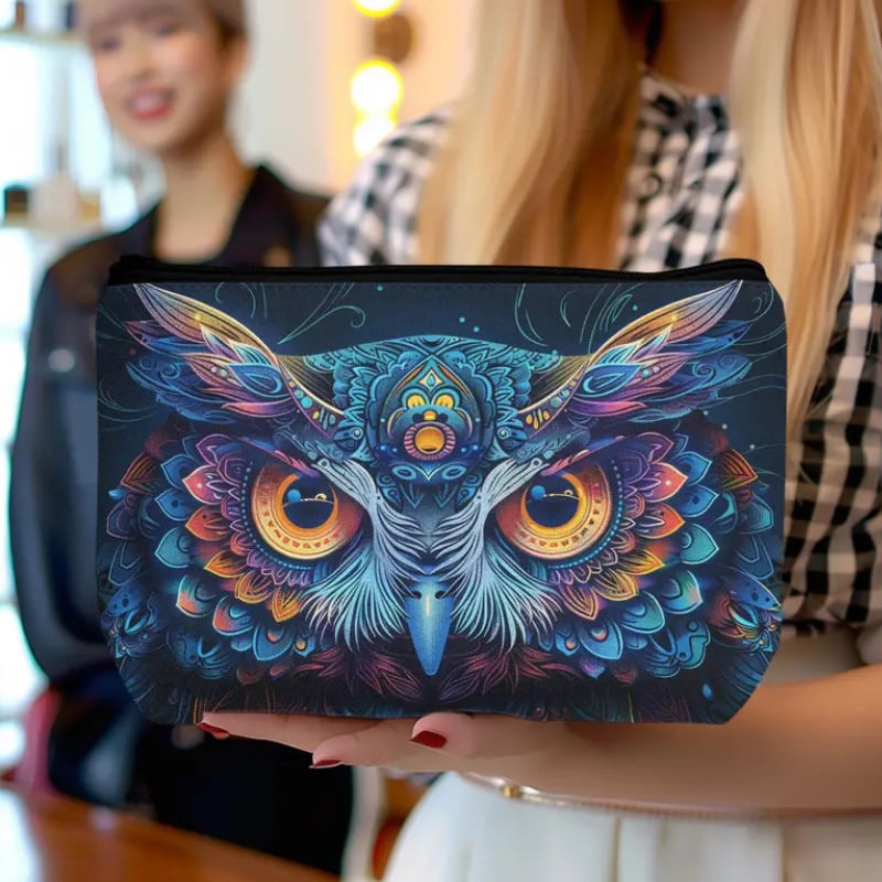 Gece Bilgesi Baykuş Kozmetik Çantası