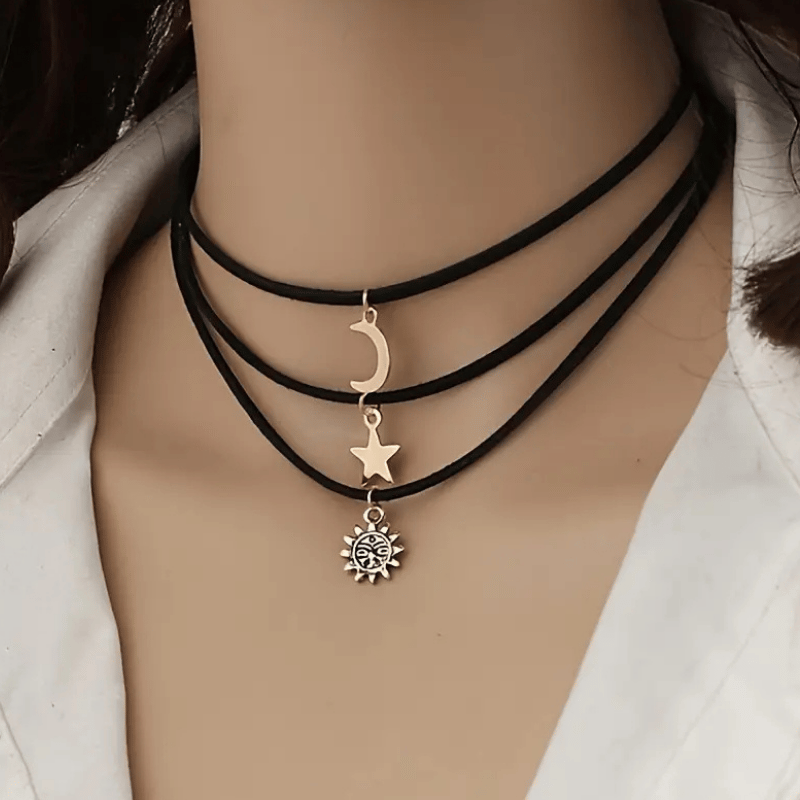 Gökyüzü Esintisi Vintage 3'lü Kolye Seti