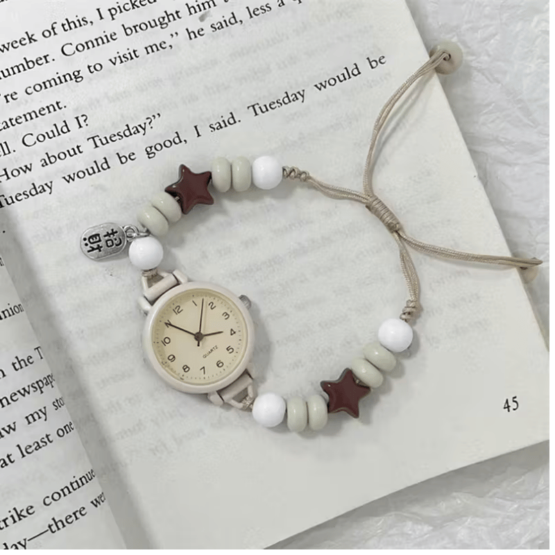 Yıldızlı Boncuk Saat