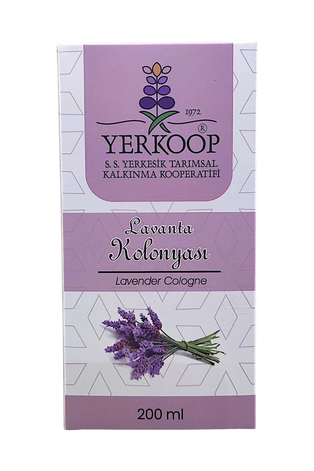 Lavanta Kolonyası 200 ml cam şişe