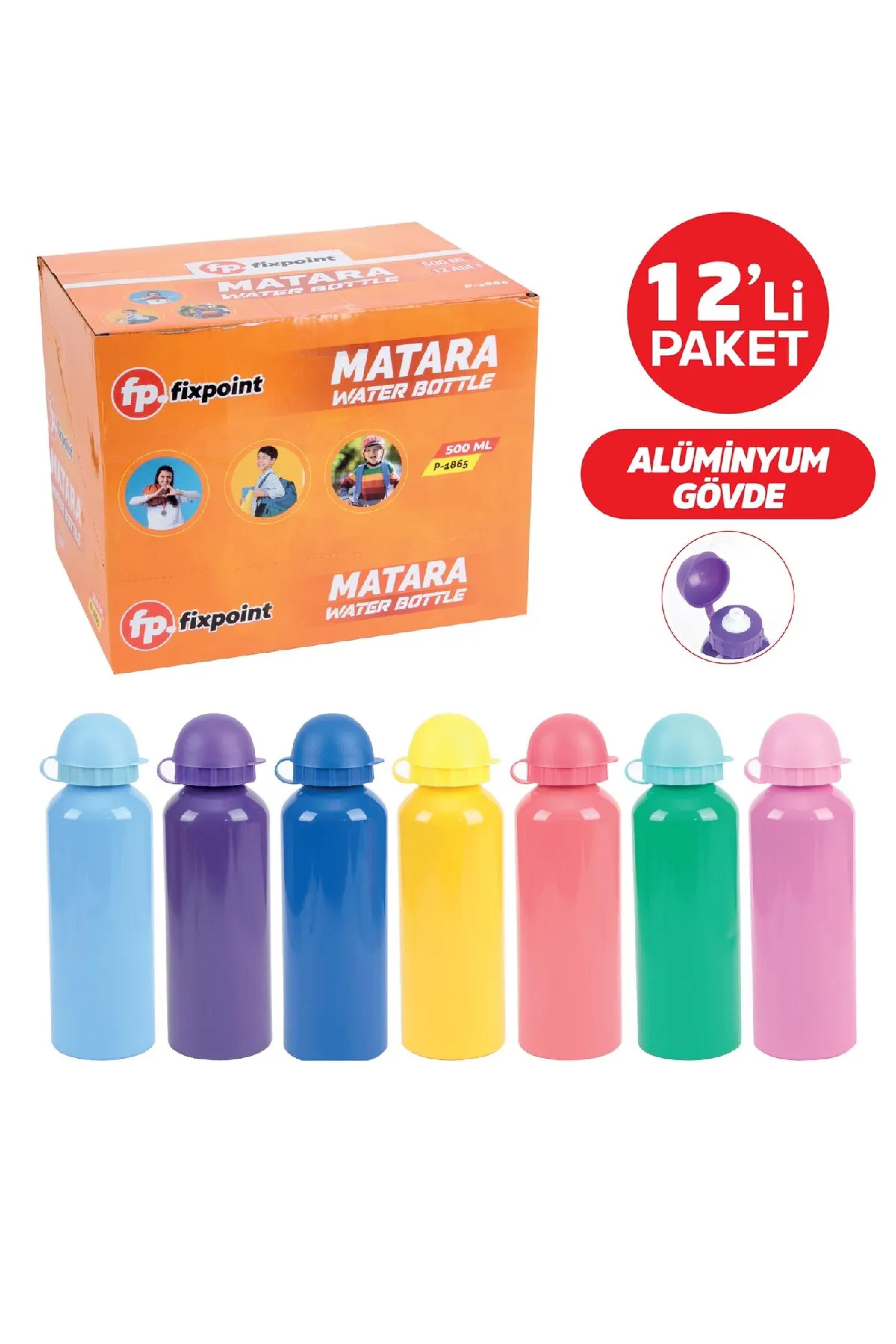 FixPoint Alüminyum Matara Renkli P-1865