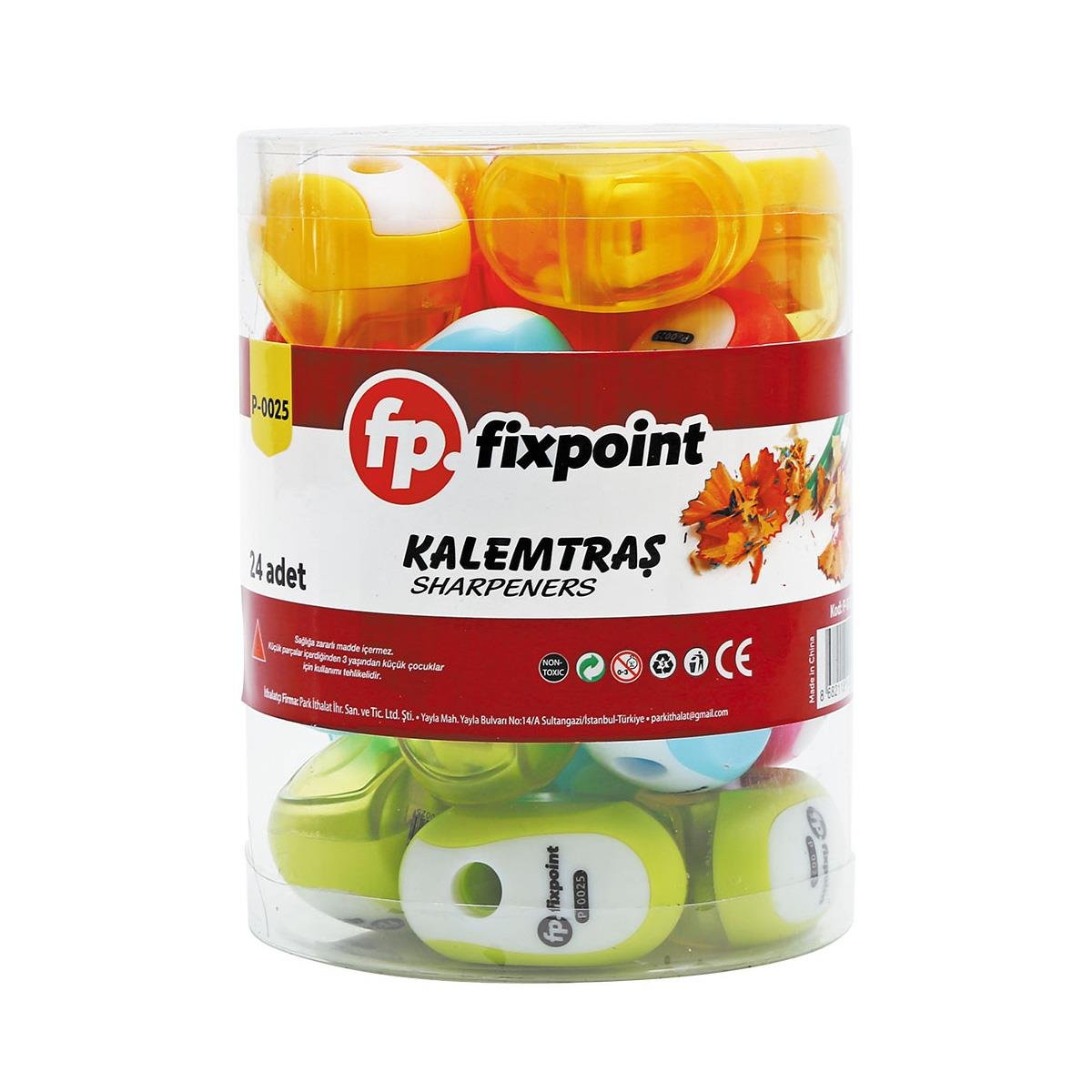 FixPoint Kalemtraş Tekli,Kavanoz P-0025