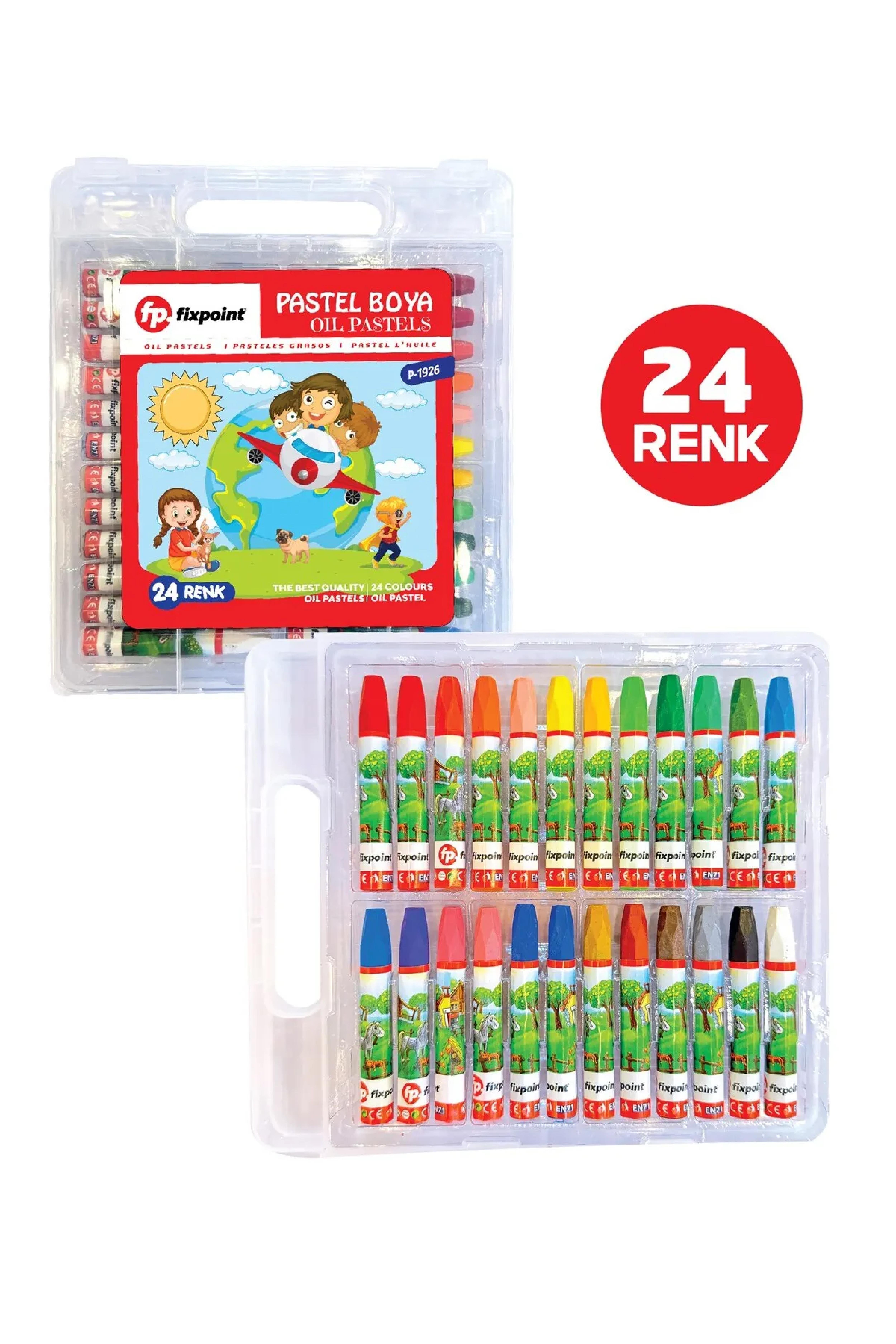FixPoint Pastel Boya 24lü Çantalı P-1926