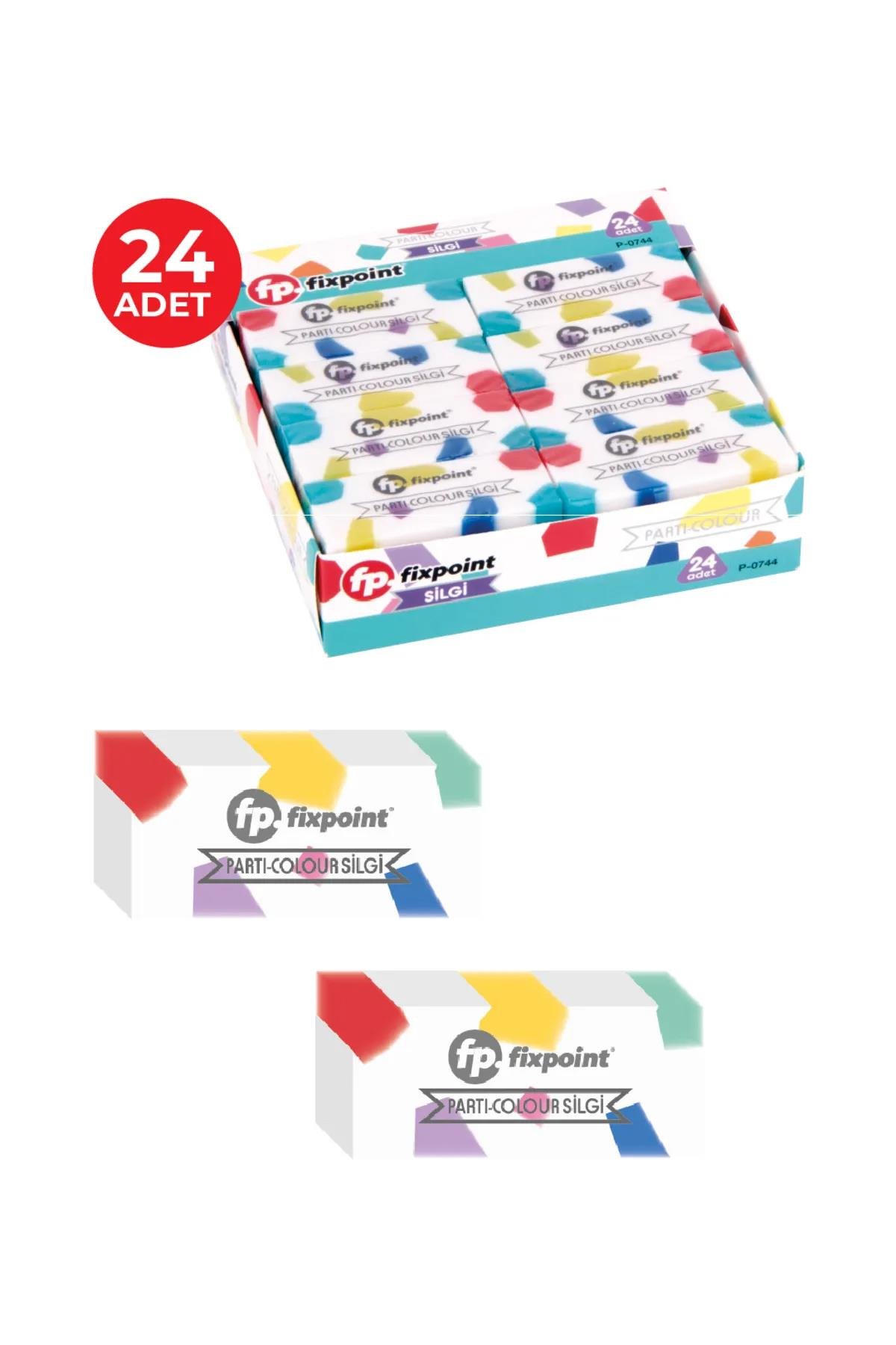 FixPoint Silgi Beyaz Renkli Noktalar P-0744