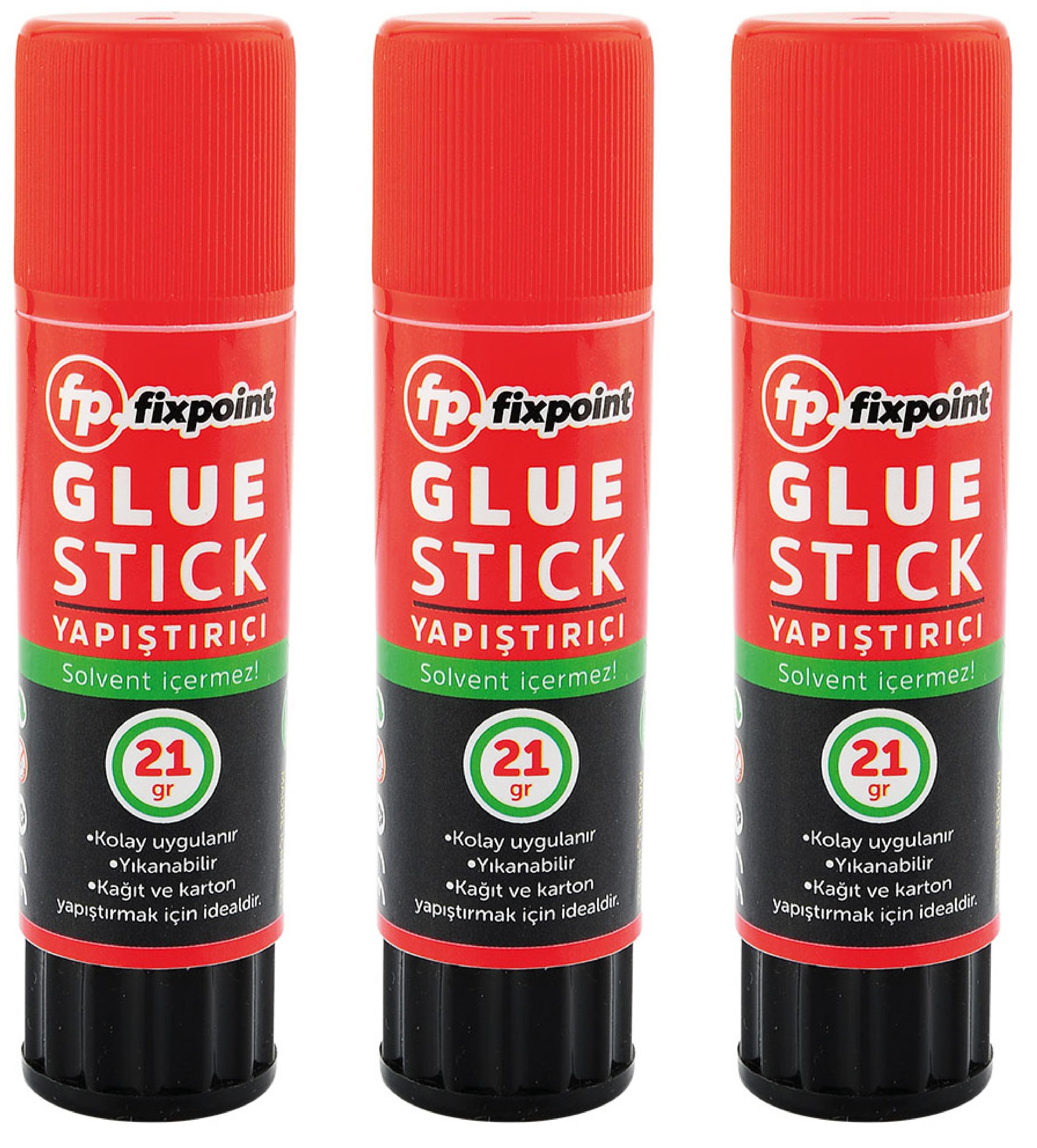 Stick Yapıştırıcı 21 gr FixPoint P-0650 3Lü Paket