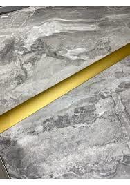 Alüminyum Sarı Kapı Eşik Profili Parke Kapı Altı Çıtası Yapışkanlı 90 cm