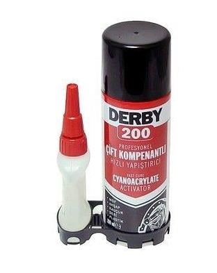 Derby 200 ML Ultra Güçlü Hızlı Yapıştırıcı Seti