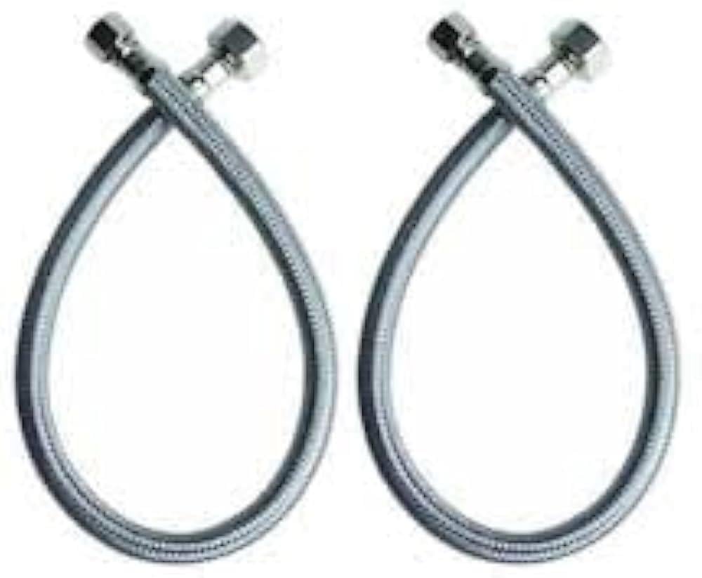 Flex Hortum Çelik Klozet Bağlantı Hortumu 3/8x3/8'' 50 cm