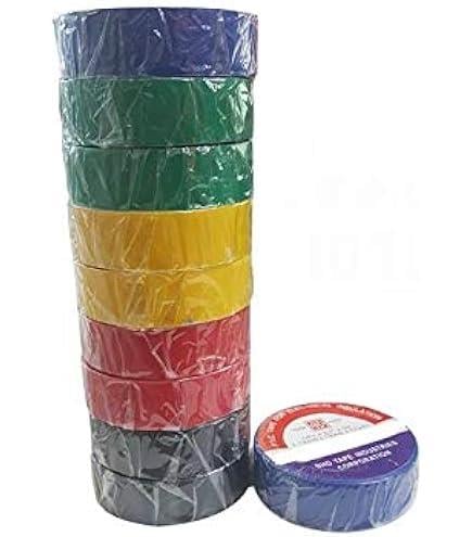 Izole Elektrik Bandı 10'lu Paket - Siyah - Globe Plastik Izole Elektrik Bandı - Siyah