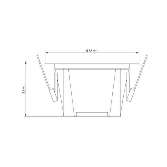 Jupiter Sıva Altı Sabit LED Spot LD700 S