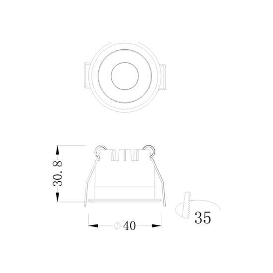 Jupiter Sıva AltıLED Spot LS451 B