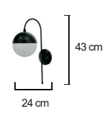 Moda Aydınlatma E-27 Duylu Dekoratif Duvar Aplik MD-A 5064-02-08