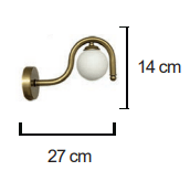 Moda Aydınlatma E-27 Duylu Dekoratif Duvar Aplik MD-A 5060-08