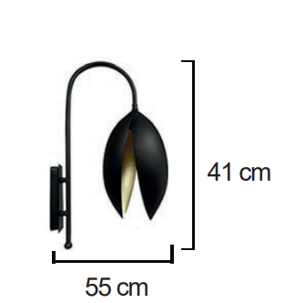 Moda Aydınlatma E-27 Duylu Dekoratif Duvar Aplik MD-A 5004-02-08