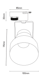 Moda Aydınlatma E-27 Duylu Monofaze Soketli Par30 Spot Armatür MD-R 1011-01-02