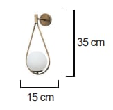 Moda Aydınlatma G-9 Duylu Dekoratif Duvar Aplik MD-A 5062-08