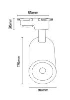 Moda Aydınlatma Gu-10 Duylu Monofaze Soketli Mini Ray Spot Armatür MD-R 1007-01-02