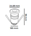 Molled 12 Volt 0,2W Ledli Merdiven Armatürü MOL9021