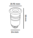 Molled 12 Volt 0,6W Ledli Merdiven Armatürü MOL9022