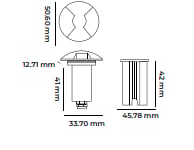 Molled 12 Volt 1W Ledli Merdiven Armatürü MOL9026