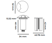 Molled 12 Volt 1W Ledli Merdiven Armatürü MOL9025