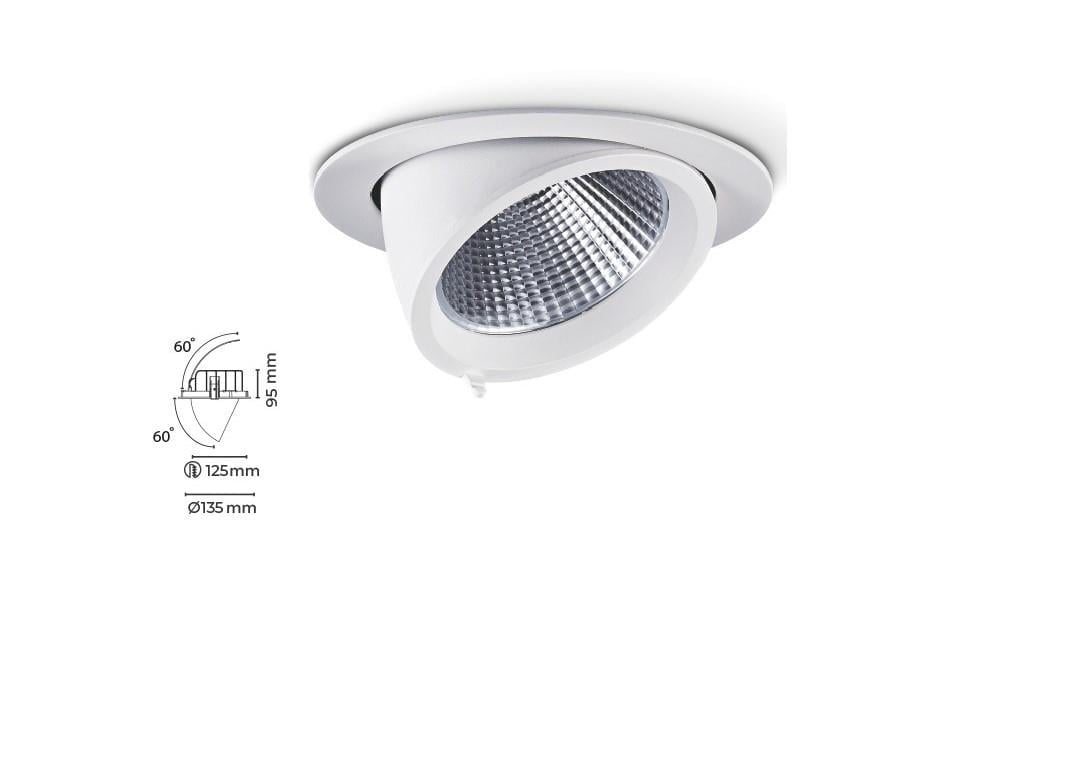 Molled 12W&20W Sıva Altı Salyangoz Led Spot Armatür MOL2070