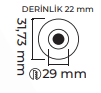 Molled 1W Ledli Sıva Altı Mini Spot MOL7006