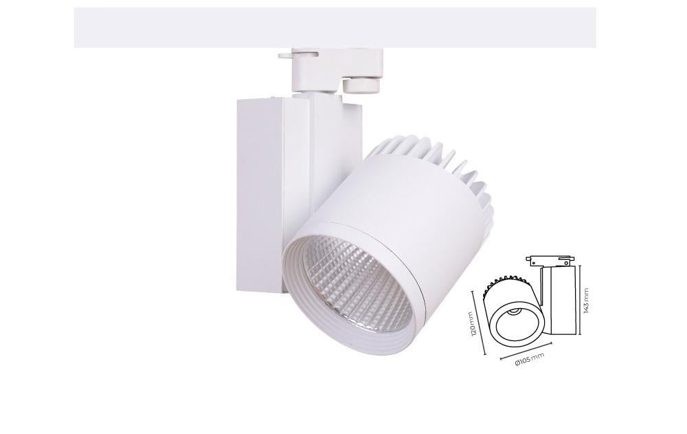 Molled 30W&40W Ledli Ray Spot Armatür MOL2325 B