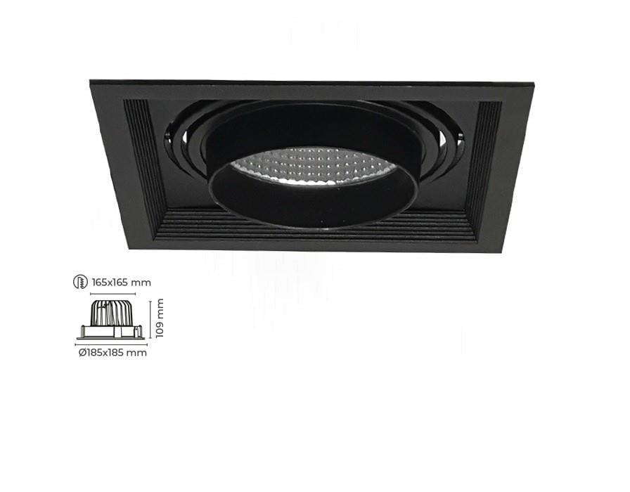 Molled 30W&40W Sıva Altı Kare Led Spot Armatür MOL2081