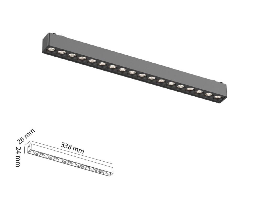 Molled 33Cm 18W Mercekli Slim Magnet Aydınlatma MOL6056