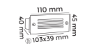 Molled 3W Ledli Merdiven Armatürü MOL9004