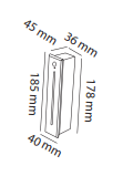 Molled 3W Ledli Sensörlü Merdiven Armatürü MOL9086
